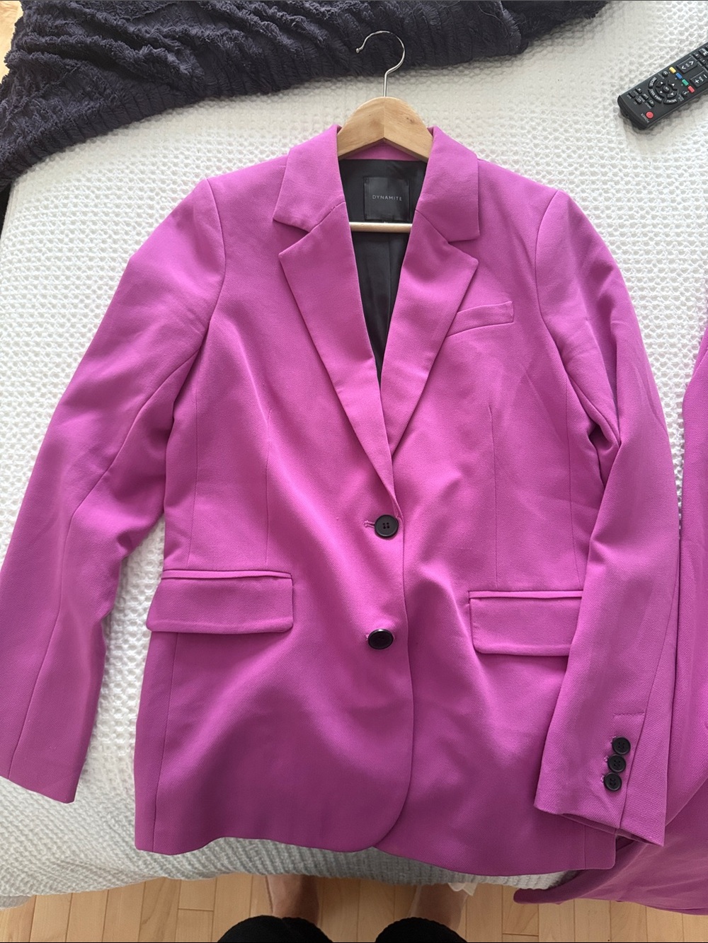 Dynamite Bold Pink Tailored Blazer & Pants